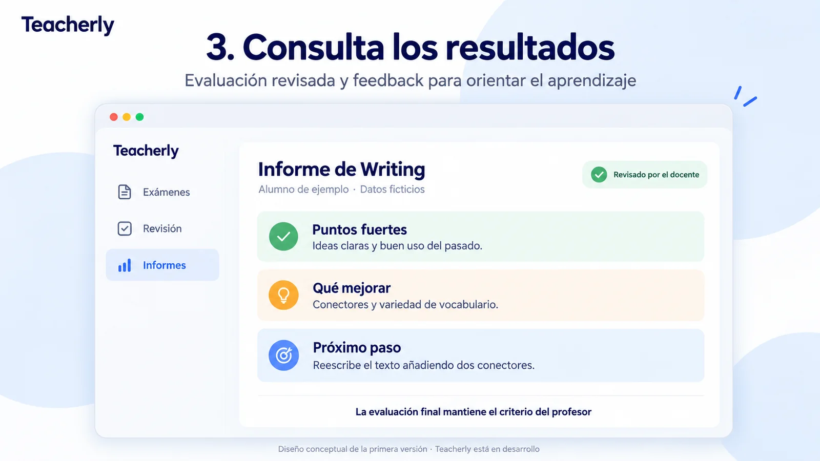 3. Consulta los resultados: evaluación revisada y feedback para el aprendizaje