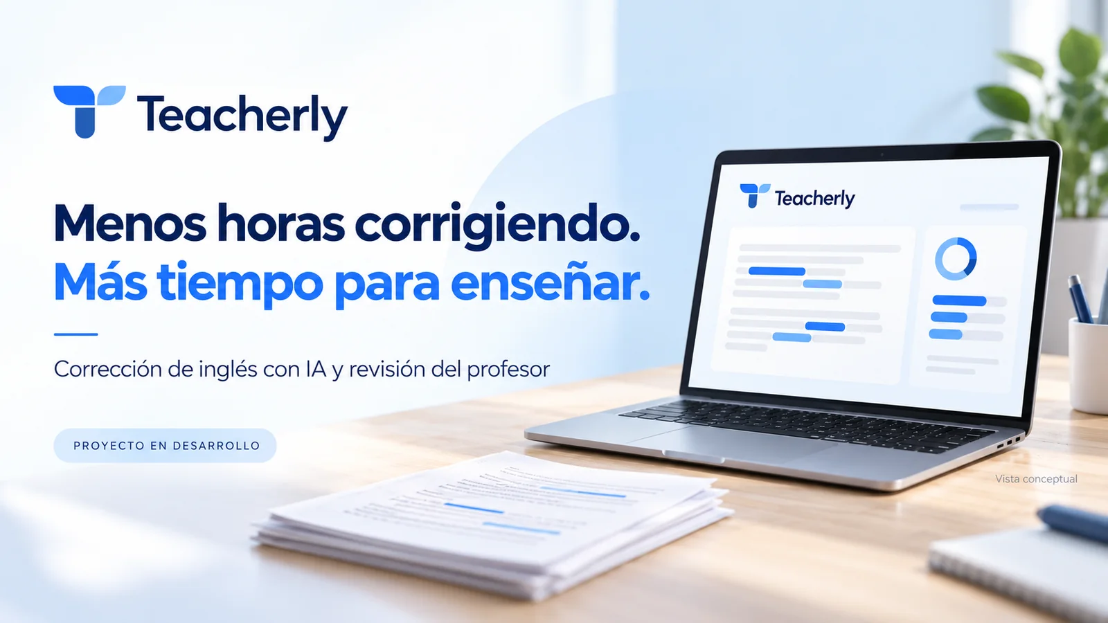 Teacherly — Corrige exámenes de inglés con IA y recupera horas de trabajo