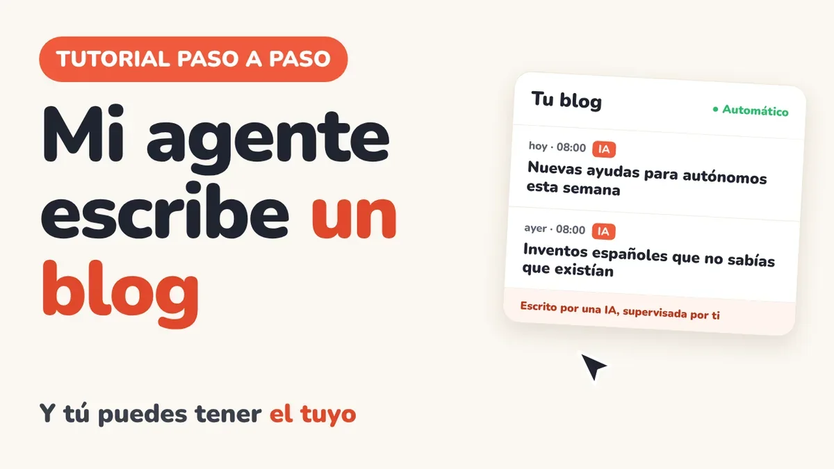 Mi agente escribe un blog