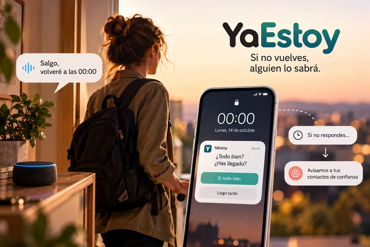 YaEstoy. Si no vuelves, alguien lo sabrá