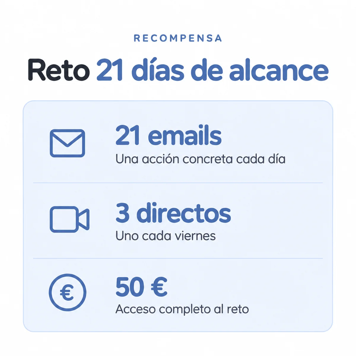 Reto 21 días de alcance